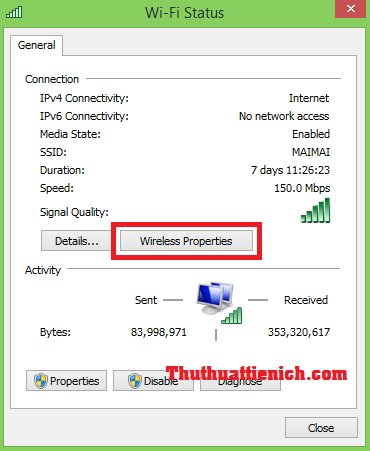 Cách xem mật khẩu wifi trên Windows 8/8.1 Hướng dẫn cách xem mật khẩu wifi đã kết nối trên Windows 8/8.1